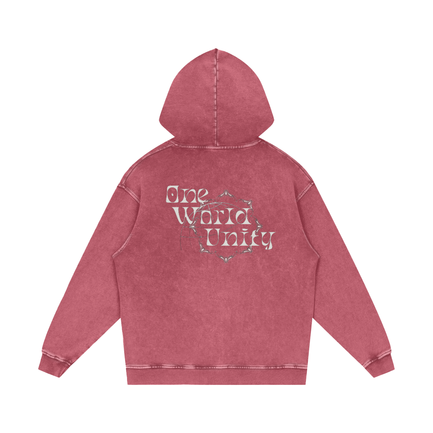 Acid Wash Oversized Hoodie - One World Unity