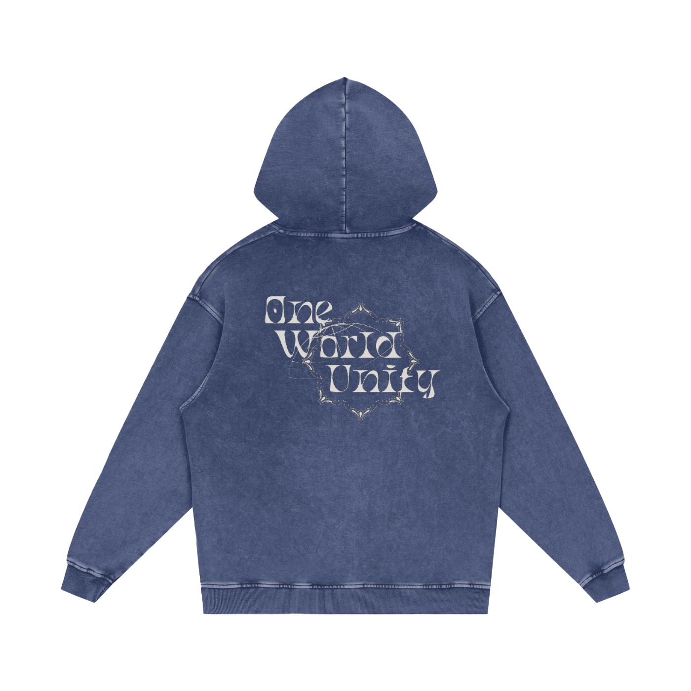 Acid Wash Oversized Hoodie - One World Unity
