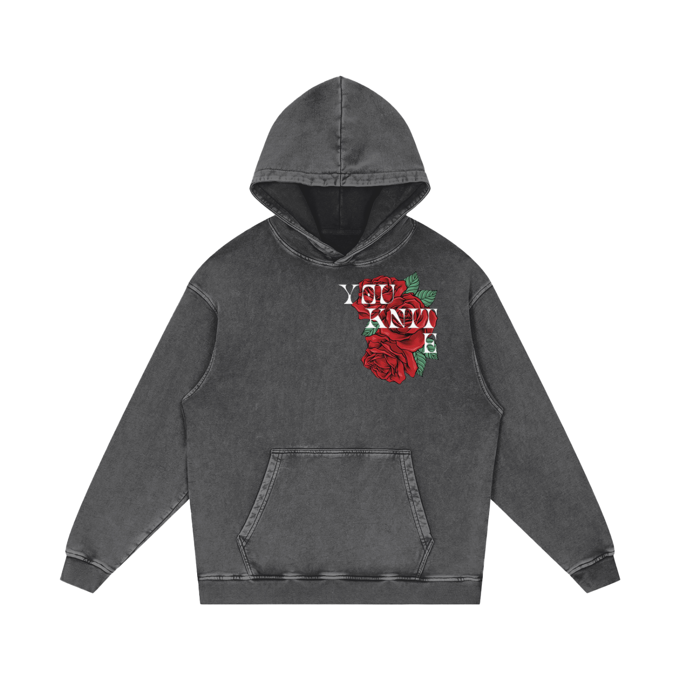 Acid Wash Oversized Hoodie - One World Unity