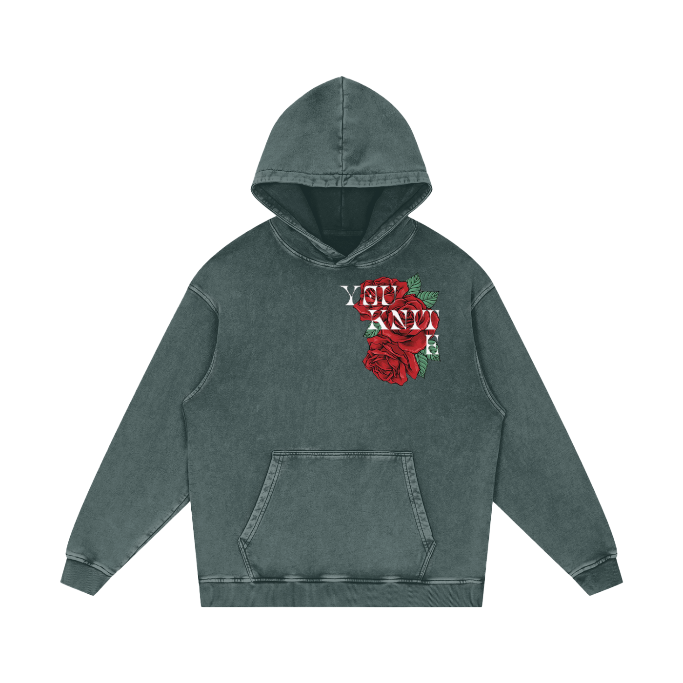 Acid Wash Oversized Hoodie - One World Unity