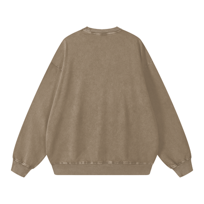 Acid Washed Crewneck - Waheguru
