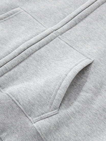 Women's Fleece Zip-Up Cropped Hoodie